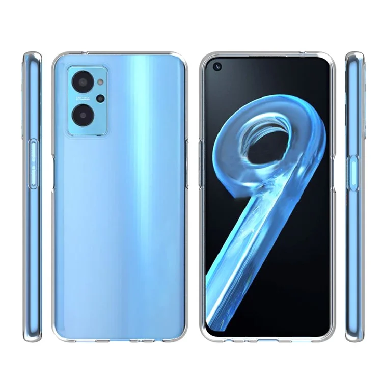 10pcs / Pack Clear Anti-Watermark Case Pour Realme 9i, Soft Durable TPU Drop Hover Cover Shell