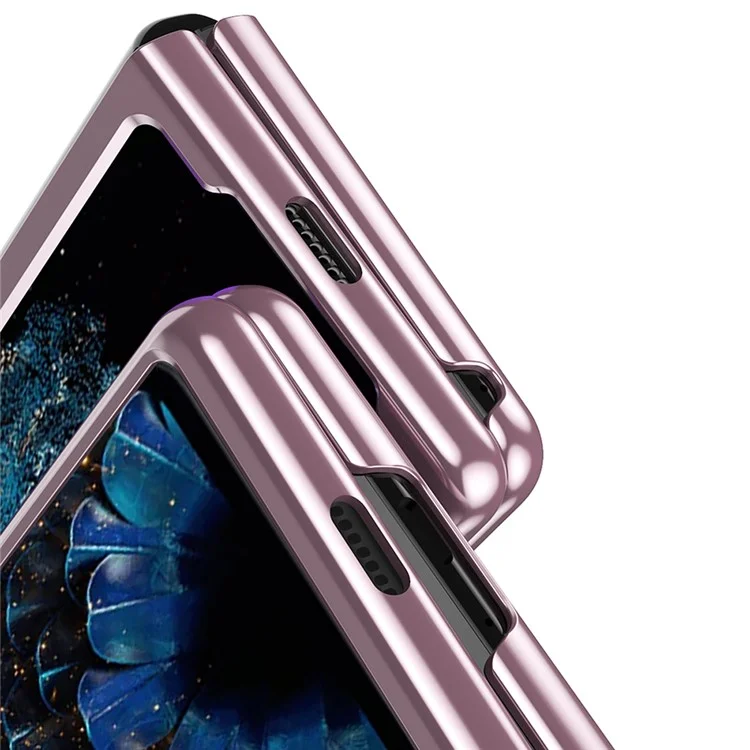 Für Oppo Finden Sie N Anti-scratch Stylish Electroplating Hard PC Cover Transparentes Faltungsmobile Hülle - Schwarz
