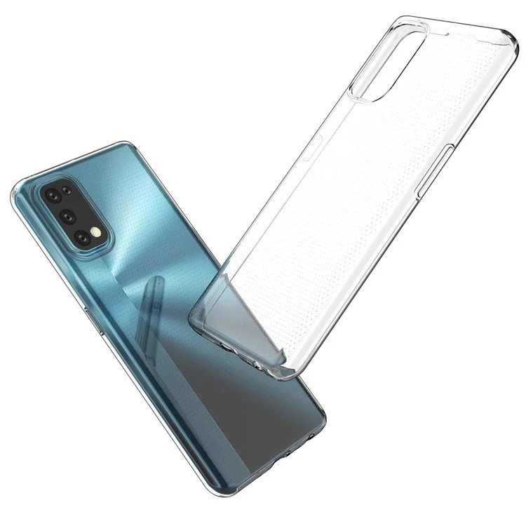 Para Realme 7 Pro Crystal Clear Diseño Transparente Caja Posterior Resistente a los Golpes Funda Protectora de TPU Suave Cubierta de Teléfono