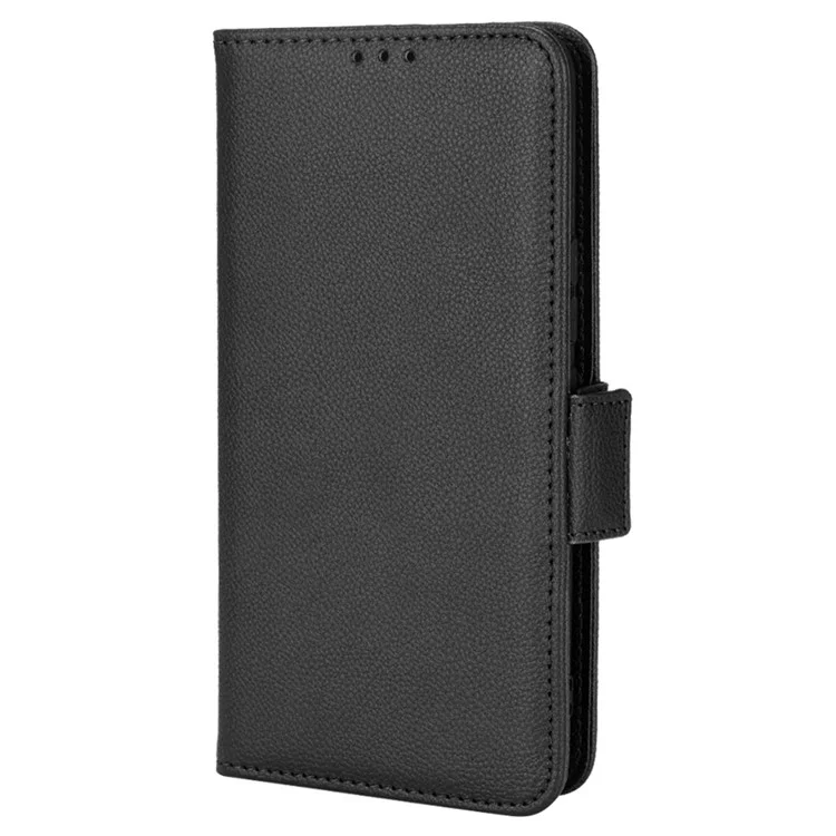 Para vivo V20 SE/Y70 2020 Capa de Couro Stand Wallet Texture Anti-Scratch - Preta