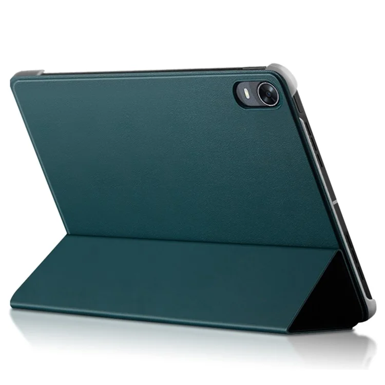 Pour Oppo Pad Tri-fold Stand pu Leather + TPU Protection All-round Protection Tablet Cover Cover - Vert