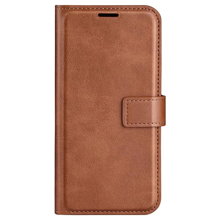 Per Oppo Find X5 Anti-scratch Textured PU Leather Wallet Phone Case Adjustable Stand Flip Phone Cover - Light Brown