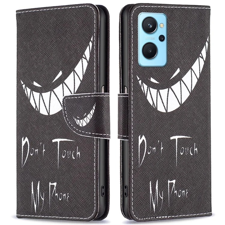 Para Oppo A36/A76/Realme 9i Pattern Printing PU Leather + TPU Cambio de Choques Tallet Willet Stand Protective Cover - no Toques mi Teléfono