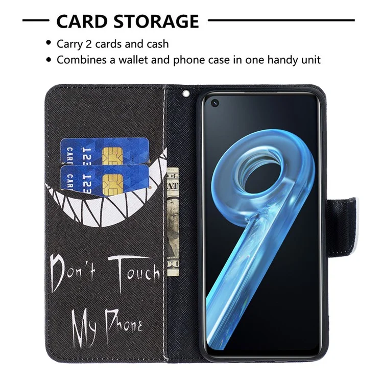 Para Oppo A36/A76/Realme 9i Pattern Printing PU Leather + TPU Cambio de Choques Tallet Willet Stand Protective Cover - no Toques mi Teléfono