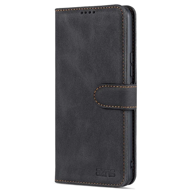 AZNS Pour Vivo S10e 5g / V23e 4g / 5g Case Téléphone, Portefeuille Folio Portefeuille Magnétique PU en Cuir Protection Folio Cover - le Noir