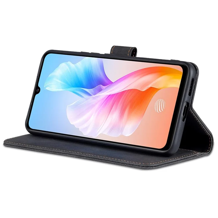 AZNS Pour Vivo S10e 5g / V23e 4g / 5g Case Téléphone, Portefeuille Folio Portefeuille Magnétique PU en Cuir Protection Folio Cover - le Noir
