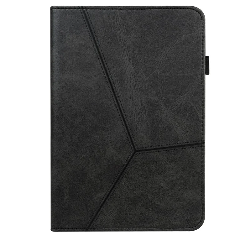 Pour la Ligne Oppo Pad Line Imprimé en Cuir PU Tablet Couvrette de Cartes D'amortisseur Réglable de Support Réglable - le Noir