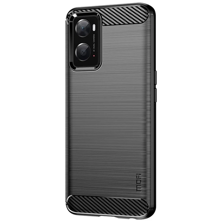 MOFI JK TPU Series-1 Per Oppo A36/A76/Realme 9i TPU Soft TPU Coperchio Antipint Fibro Antipring - Nero