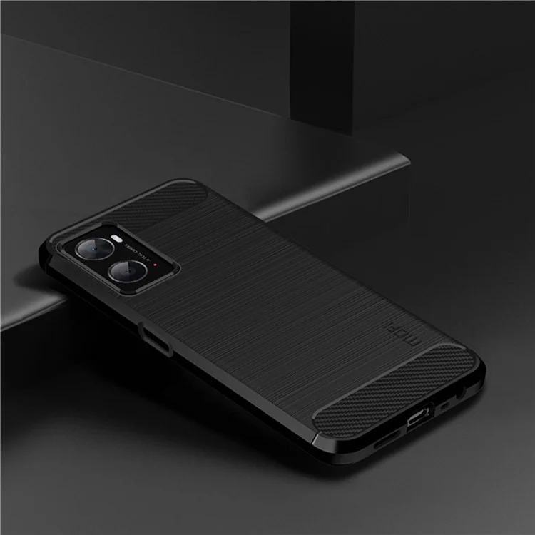 MOFI JK TPU Series-1 Per Oppo A36/A76/Realme 9i TPU Soft TPU Coperchio Antipint Fibro Antipring - Nero