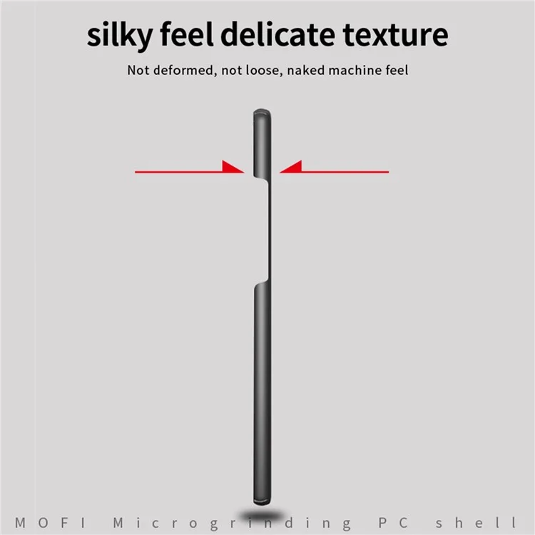 MOFI JK PC ​​series-1-schild Für Vivo S12 Ultra Thin Phone Hülle Silky Touch Matte Hard Pc-kameraschutz Rückdecke - Schwarz