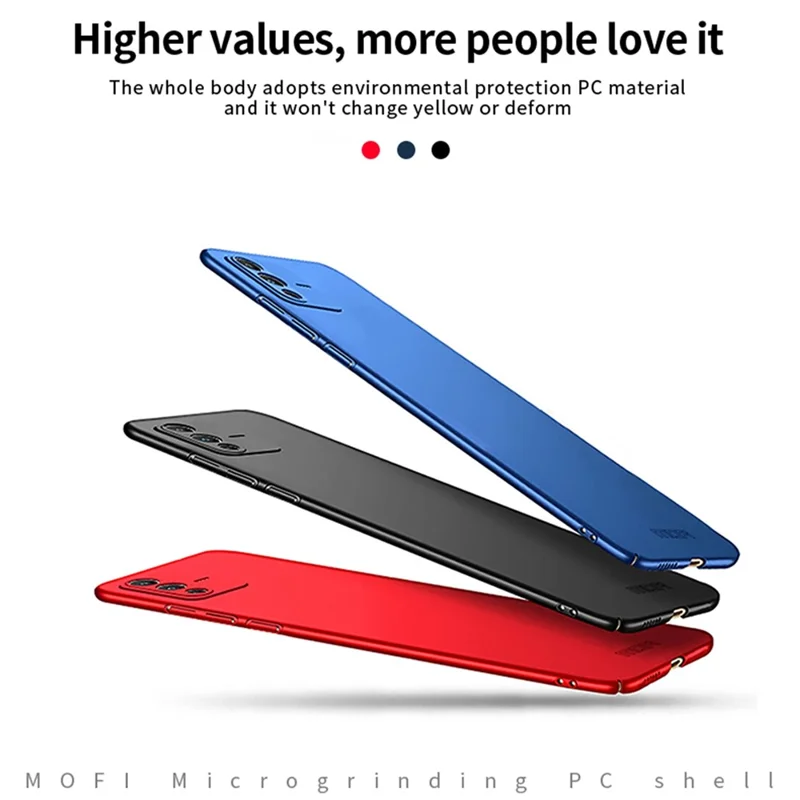 MOFI JK PC Series-1 Shield for vivo S12 Ultra Thin Phone Case Silky Touch Matte Hard PC Camera Protection Back Cover - Blue
