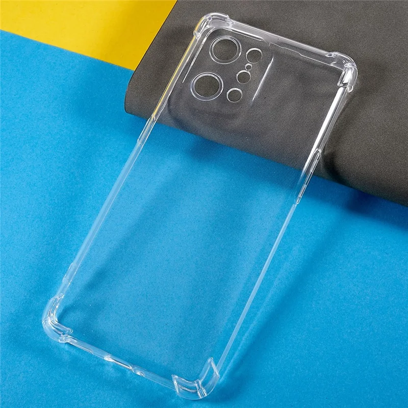 For Oppo Find X5 Crystal Clear TPU Case 1.5mm Reinforced Corner Anti-drop Phone Cover