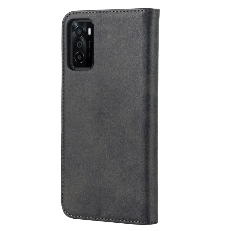 Case de Portefeuille en Cuir PU Texturé Pour Oppo A55s 5G, Couvercle de Téléphone Réglable Magnétique Auto-auto-auto-auto-auto-auto-auto-auto-auto-auto-auto-auto-auto-auto-auto-auto - le Noir