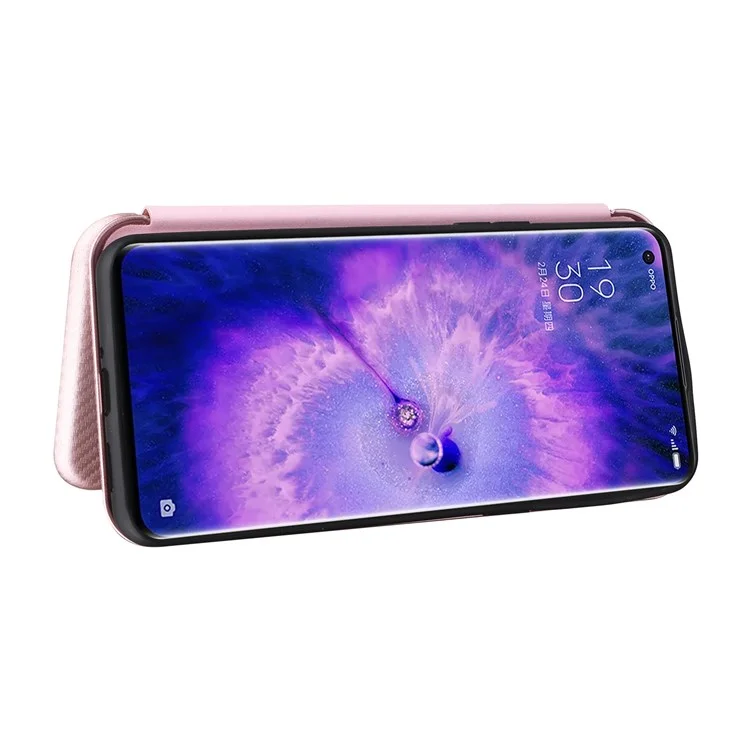 Per Oppo Trova il Supporto Per Texture in Fibra di Carbonio Per Texture in Fibra di Carbonio X5 - Oro Rosa