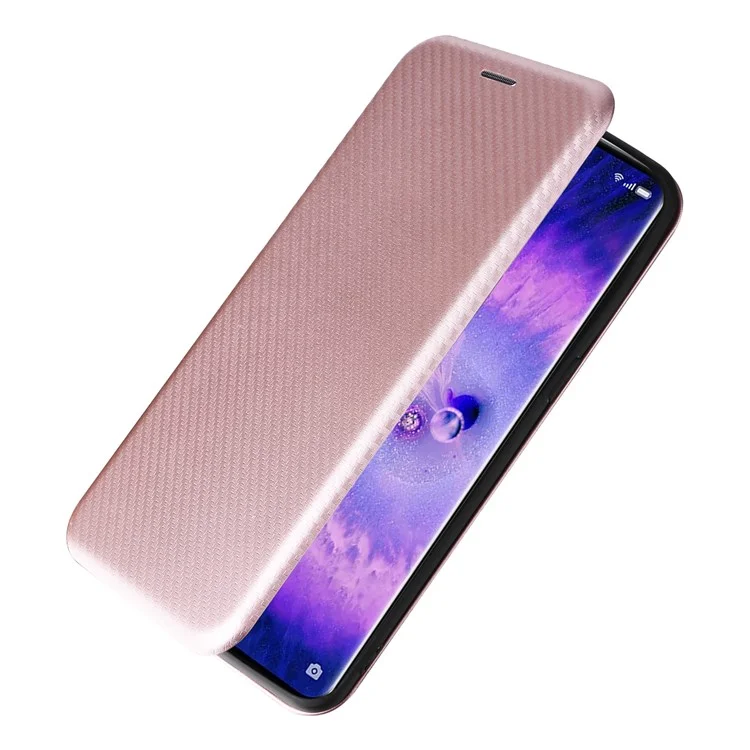 Per Oppo Trova il Supporto Per Texture in Fibra di Carbonio Per Texture in Fibra di Carbonio X5 - Oro Rosa