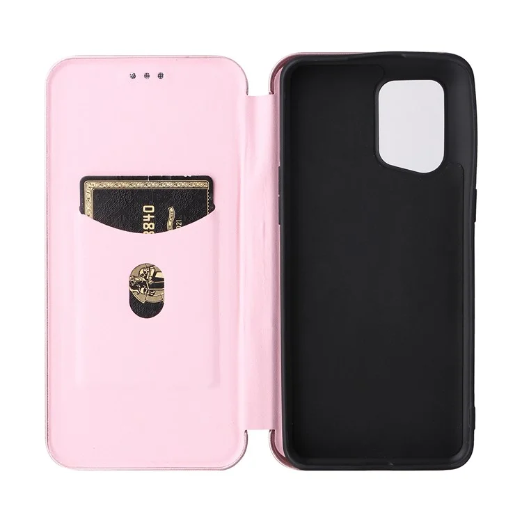 Per Oppo Trova il Supporto Per Texture in Fibra di Carbonio Per Texture in Fibra di Carbonio X5 - Oro Rosa