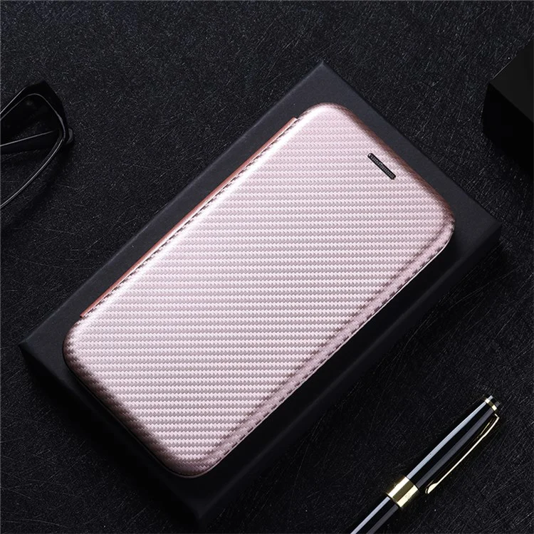 Per Oppo Trova il Supporto Per Texture in Fibra di Carbonio Per Texture in Fibra di Carbonio X5 - Oro Rosa