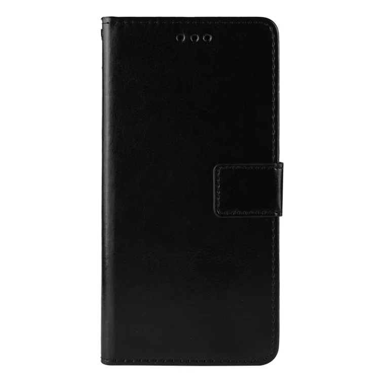 Для Vivo S12/V23 5G в Стиле Кошелька Против Split Split Leather Phone Case Crazy Horse Texture Хорошо Защищенная Подставка Для Телефона - Черный