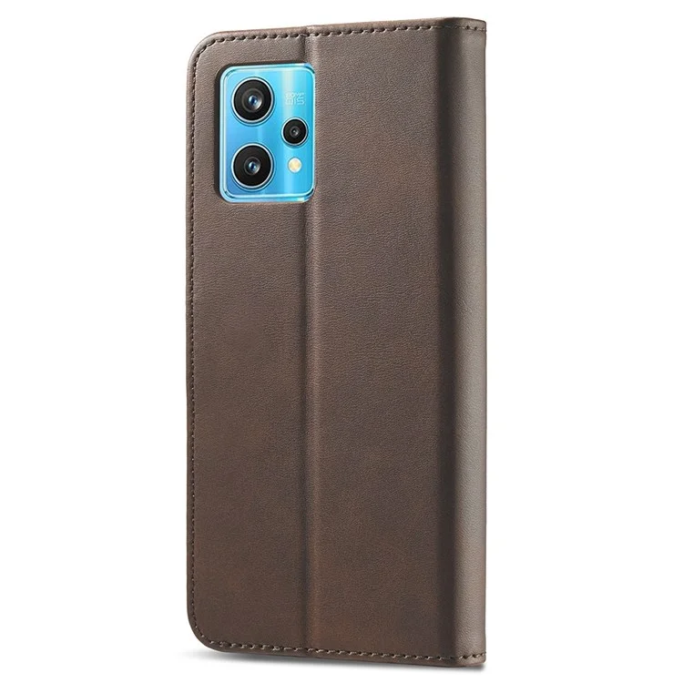 LC.IMEEKE for Realme OnePlus Nord 2 Lite 5G / CE 2 Lite 5G / 9 Pro 5G / 9 5G / V25 PU Leather Cover Stand Wallet Phone Case - Brown