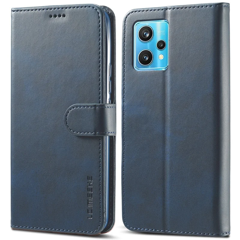 LC.IMEEKE custodia in pelle PU con supporto e portafoglio per Realme OnePlus Nord 2 Lite 5G / CE 2 Lite 5G / 9 Pro 5G / 9 5G / V25 - Blu