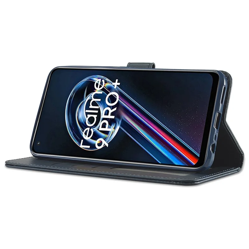 LC.IMEEKE custodia in pelle PU con supporto e portafoglio per Realme OnePlus Nord 2 Lite 5G / CE 2 Lite 5G / 9 Pro 5G / 9 5G / V25 - Blu