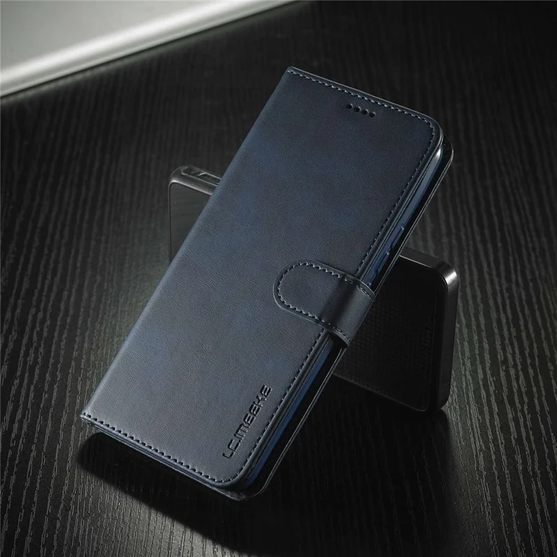 LC.IMEEKE custodia in pelle PU con supporto e portafoglio per Realme OnePlus Nord 2 Lite 5G / CE 2 Lite 5G / 9 Pro 5G / 9 5G / V25 - Blu