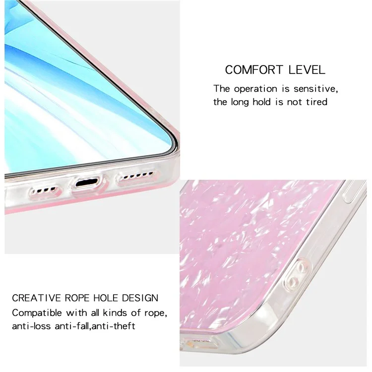 IPAKY for Xiaomi Redmi Note 11 4G (Qualcomm)/Redmi Note 11S 4G IMD Design Phone Case Dual Layer Acrylic Backing + TPU Anti-Scratch Cover - Pink