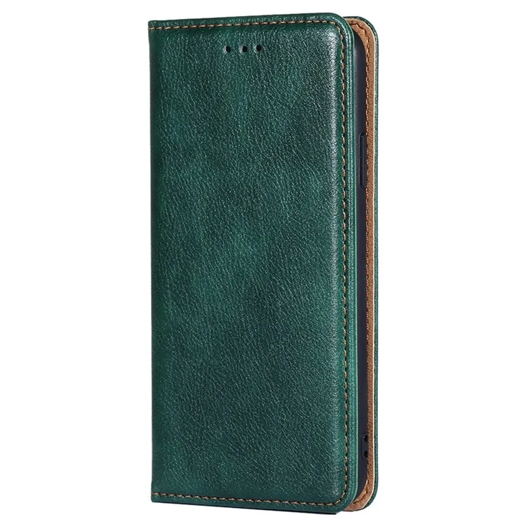 For vivo X Note 5G PU Leather Shockproof Case Wallet Style Magnetic Book Auto Closed Drop-proof Stand Phone Shell - Green