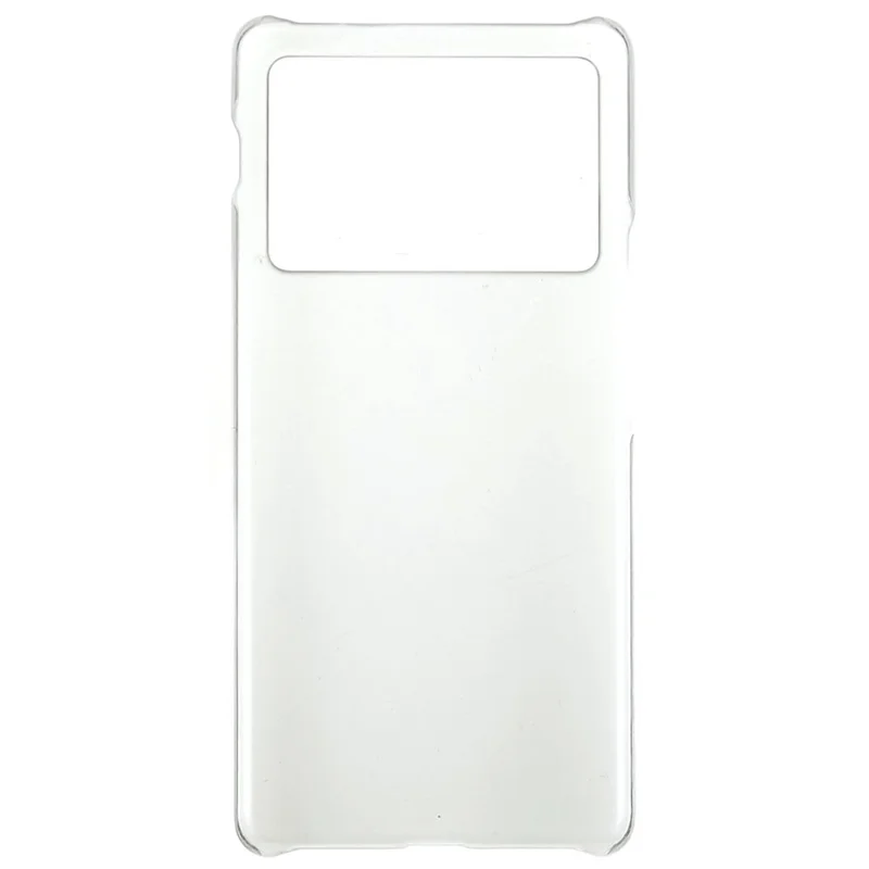 Rubberized Glossy Phone Case for vivo X Note 5G, Scratch-resistant PC Protective Cover - Transparent