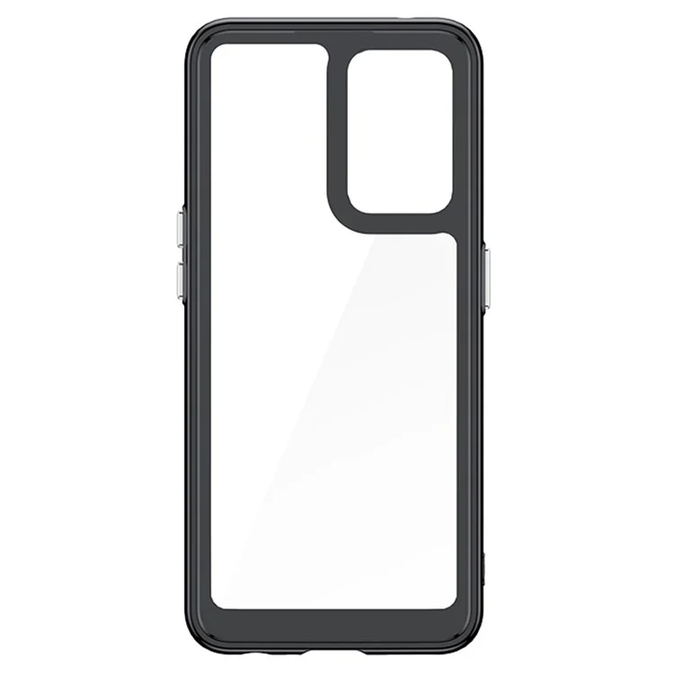 For Oppo Find X5 Lite/Reno7 5G (Global) Protective Cover, TPU+Acrylic Hybrid Case Independent Buttons Phone Shell - Black