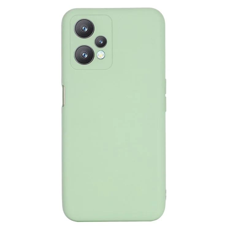 Per Realme 9 Pro/V25 Slim Liquid Silid Silicon Case a Graffio Per la Protezione Della Fotocamera Per il Rivestimento Della Fotocamera Con Cinturino Con Cinturino Con Cinturino - Verde