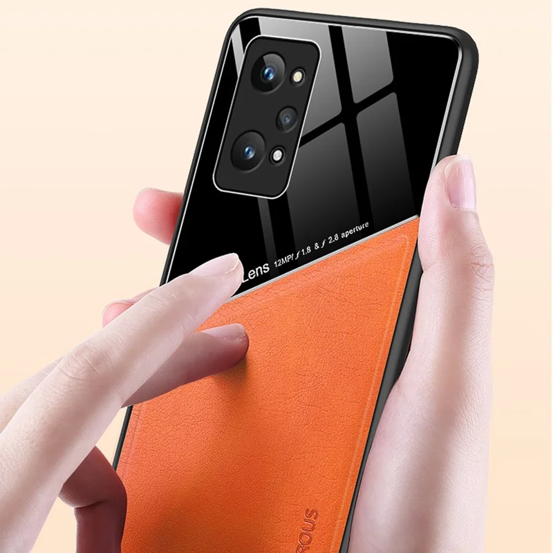 For Realme GT2 Pro Anti-Scratch Textured Leather Coated PC + TPU Case Precise Cutouts Camera Protection Back Shell Cover - Green