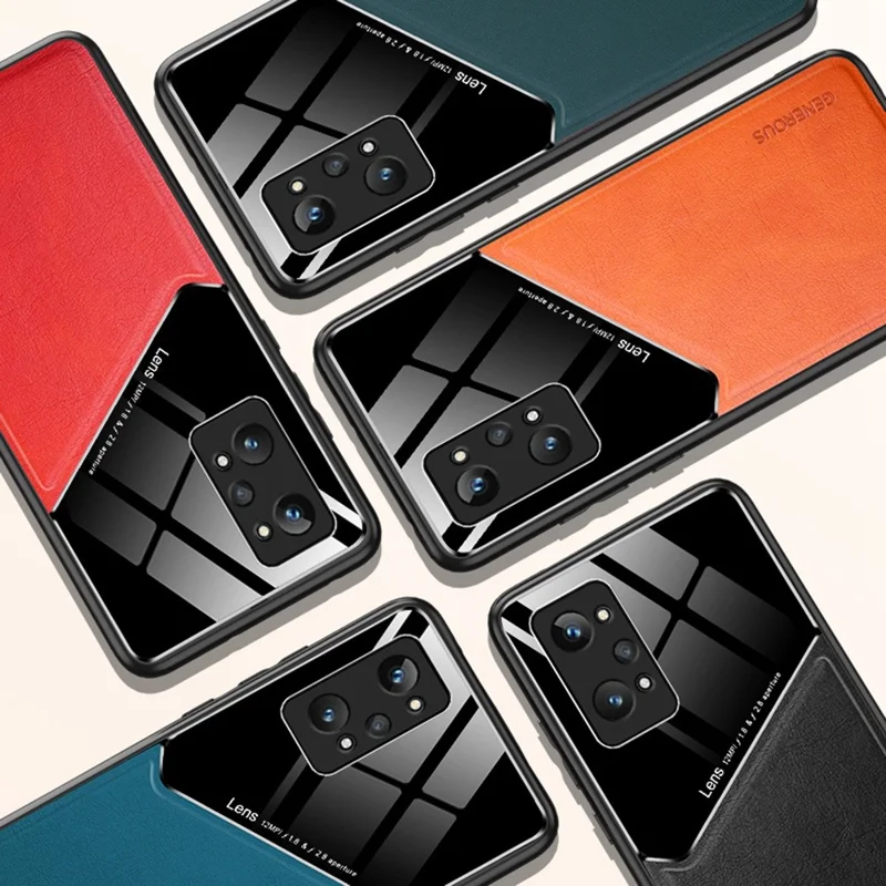 For Realme GT2 Pro Anti-Scratch Textured Leather Coated PC + TPU Case Precise Cutouts Camera Protection Back Shell Cover - Green