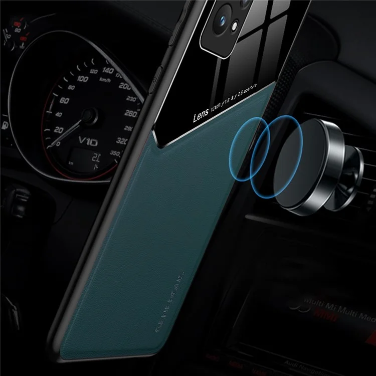 Per Realme GT2 Pro Anti-Scratch Textured Leather Coated PC + TPU Case Precise Cutouts Camera Protection Back Shell Cover - Blu