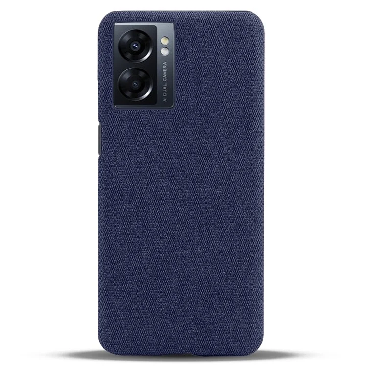 Casa de Smartphone Shell Para Oppo A57 (2022) 5G / A77 5G, Capa de Cor Dura de Cor Sólida Resistente a Gota - Azul