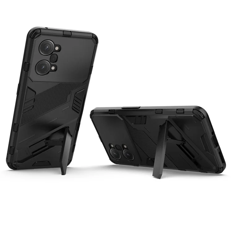 PC + Custodia TPU Per Oppo K10 Pro 5G Anti-fall Cavitore Coperchio Protettivo Shell Del Telefono a Doppio Livello - Nero