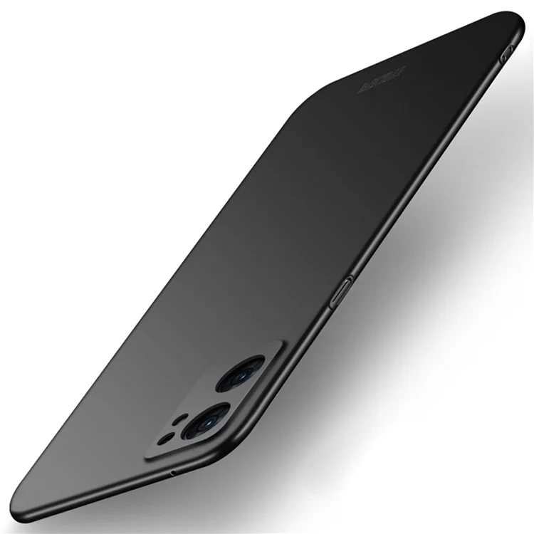 MOFI JK PC ​​series-1 Shield Pour Oppo Reno7 SE 5G Téléphone Matte Finition Hard PC Shock Absorption Couvercle Avec Sangle - le Noir