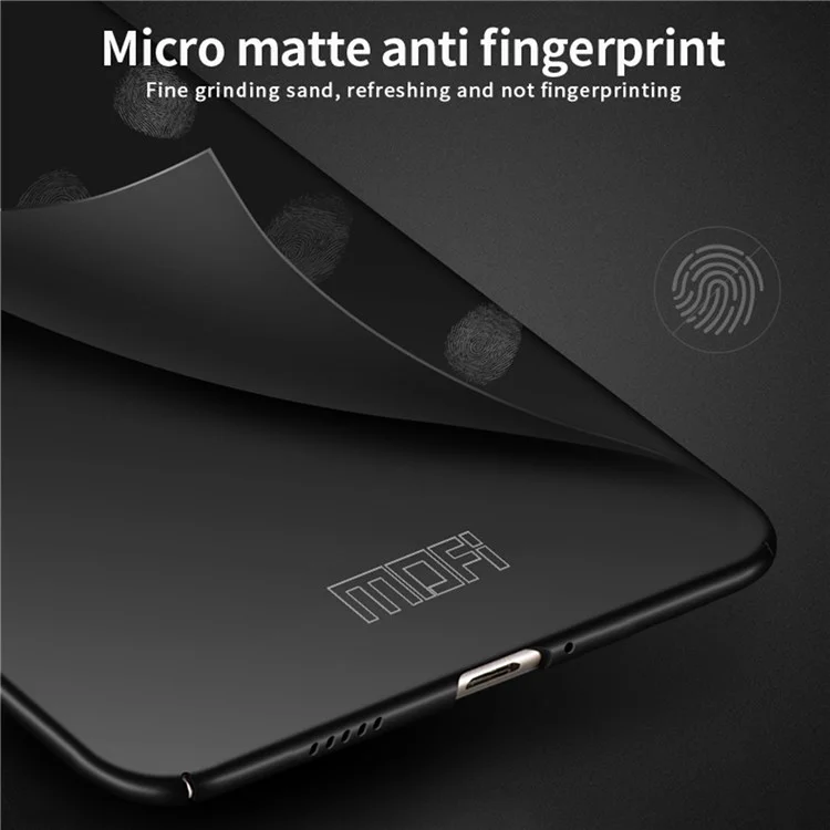 MOFI JK PC Series-1 Shield for Oppo Reno7 SE 5G Phone Case Matte Finish Hard PC Shock Absorption Cover with Strap - Black