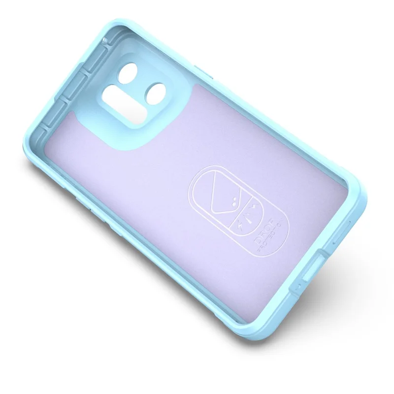 For Oppo Find X5 Pro Precise Cutout Durable Soft TPU Anti-slip Edge Phone Protector Rugged Back Case - Baby Blue