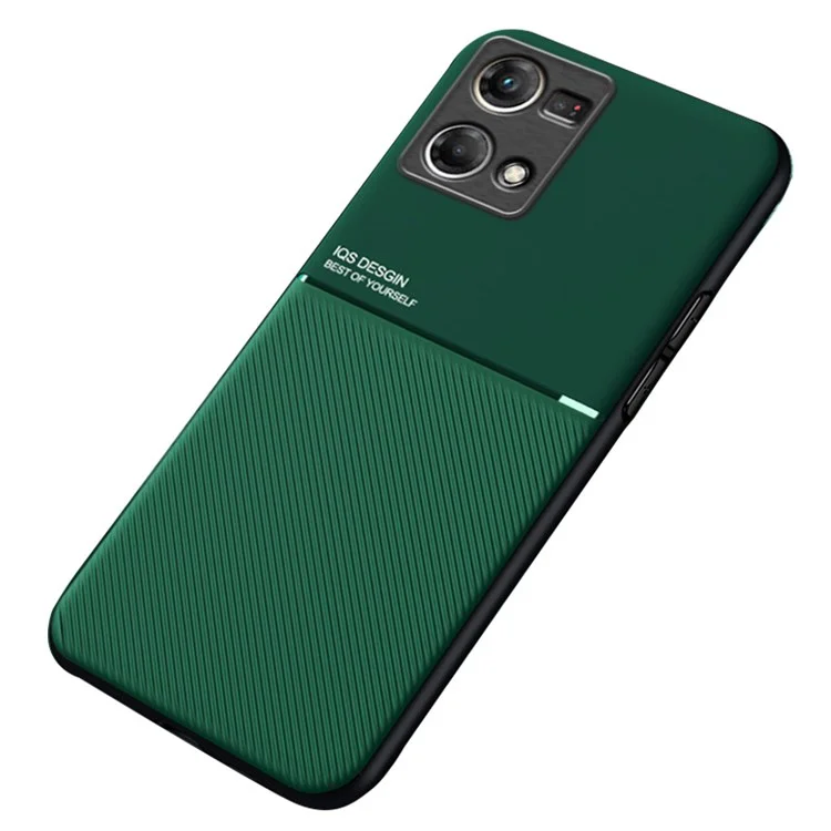 Caixa de Telefone Protetora Para Oppo Reno7 4g Anti-arranhão Linhas Anti-queda - Verde