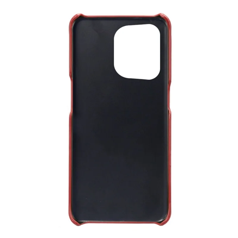 For Oppo Reno8 5G / Reno8 5G (Global Version) Phone Cover Scratch-resistant Textured PU Leather Coated PC Phone Case - Red