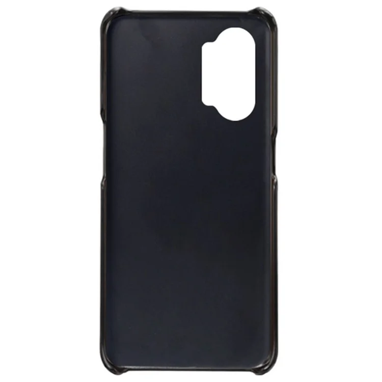 Für Oppo K10 Pro 5G Slim Thin Phone Deckung Kratzfeste Strukturierte Strukturierte Pu-leder-pc-telefonhülle - Grau