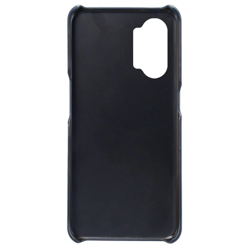 For Oppo K10 Pro 5G Anti-fall Phone Case Thin Card Slots Back Case PU Leather Coated Hard PC Cover - Blue