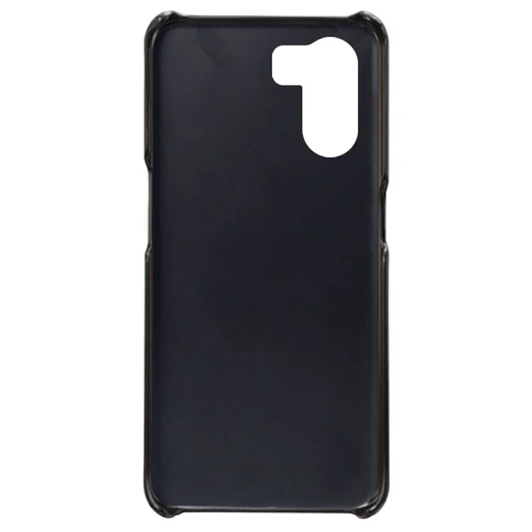 Für Oppo K10 5G (China) Well Protection Phone Case Kratzfeste Strukturierte Strukturierte Pu-leder-pc-telefonabdeckung - Schwarz