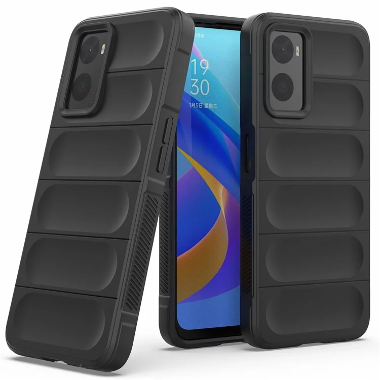 Мягкий чехол из ТПУ для Realme 9i/Oppo A36/A76 4G, противоударный, износостойкий, жесткий чехол для телефона - черный