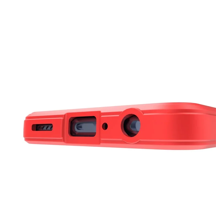 Soft TPU Back Cover for Oppo Reno7 5G (Global) Well-protected Anti-drop Rugged Phone Case - Red