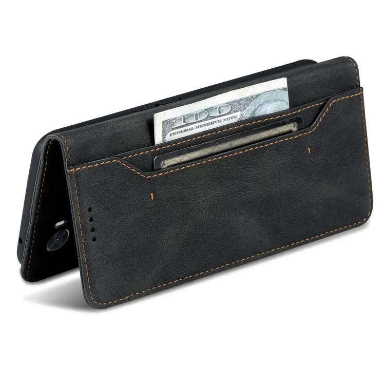 AZNS Per Oppo A57 (2022) 5G / A77 5G PU Leather Flip Follio Case Walet Closura Magnetica Copertina Protettiva Interno Resistente Agli Urti - Nero
