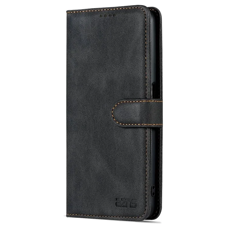 AZNS Per Oppo A57 (2022) 5G / A77 5G PU Leather Flip Follio Case Walet Closura Magnetica Copertina Protettiva Interno Resistente Agli Urti - Nero