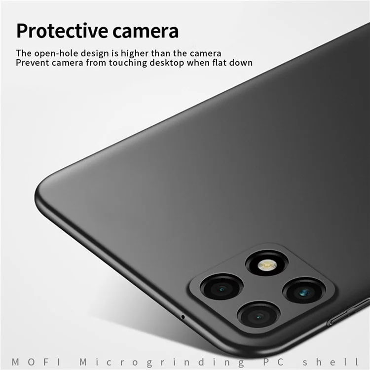 MOFI JK PC Series-1 Shield for Huawei Maimang 10 SE 5G Matte Hard PC Back Case Precise Cutout Camera Protection Phone Guardian with Strap - Black
