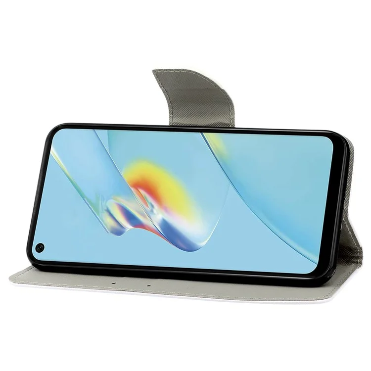 Case di Cuoio Per Stampare Motivi Incrociati Per Oppo Trova X5, Coperchio Telefono Protettivo Del Portafoglio Con Cinturino Con Cinturino - Pattern di Marmo